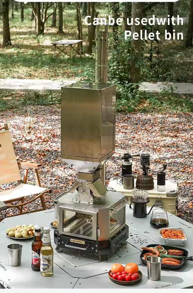 موقد حطب محمول من HOMFUL للتدف - مراجعة Home Cooking Cookbook وسعره