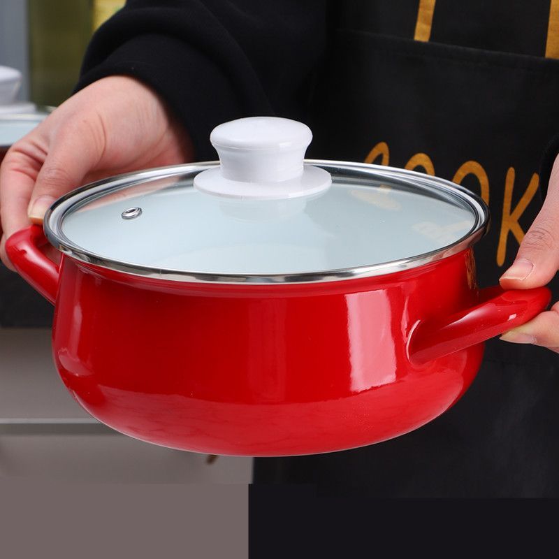 قدر شوربة مطلي بالمينا، أدوات  - مراجعة Home Cooking Cookbook وسعره