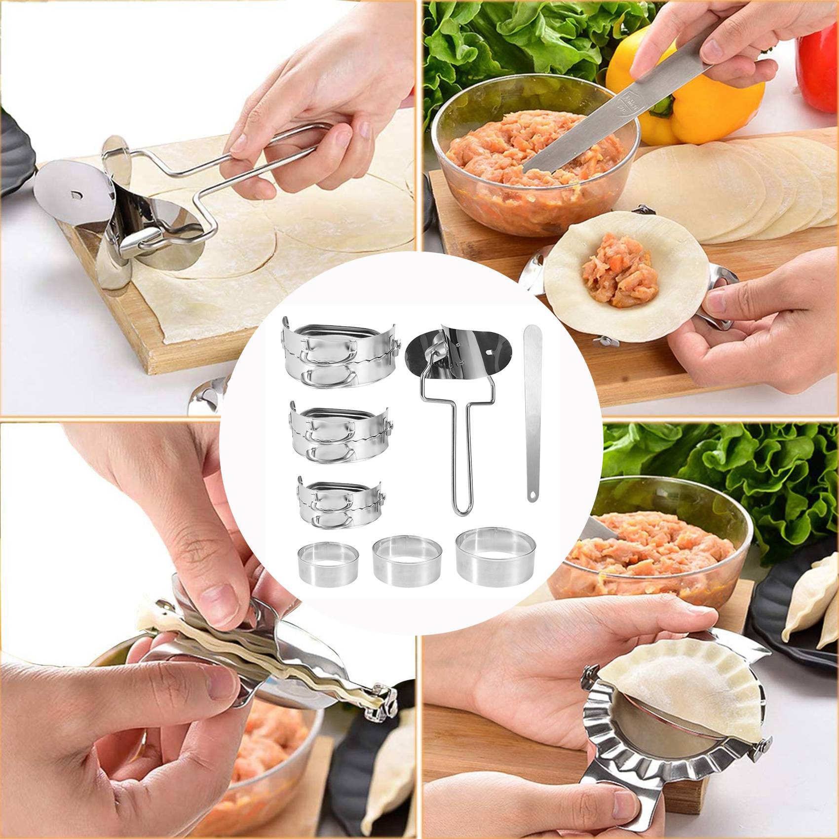 مجموعة أدوات صنع الزلابية ABKW - مراجعة Gyoza Dumpling Maker وسعره
